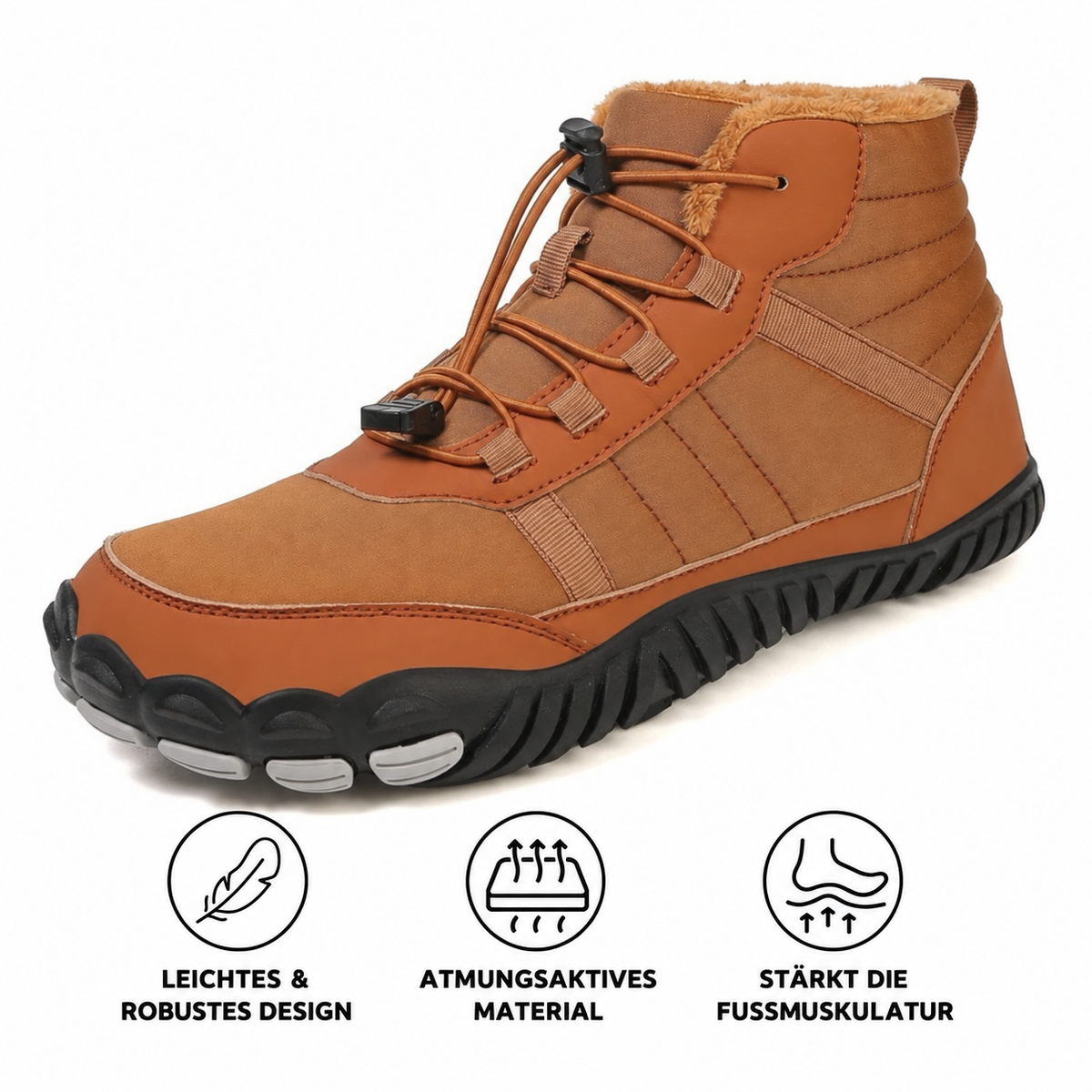 HyperSole Trek – Warme Barfußschuhe für Outdoor-Komfort und Stabilität