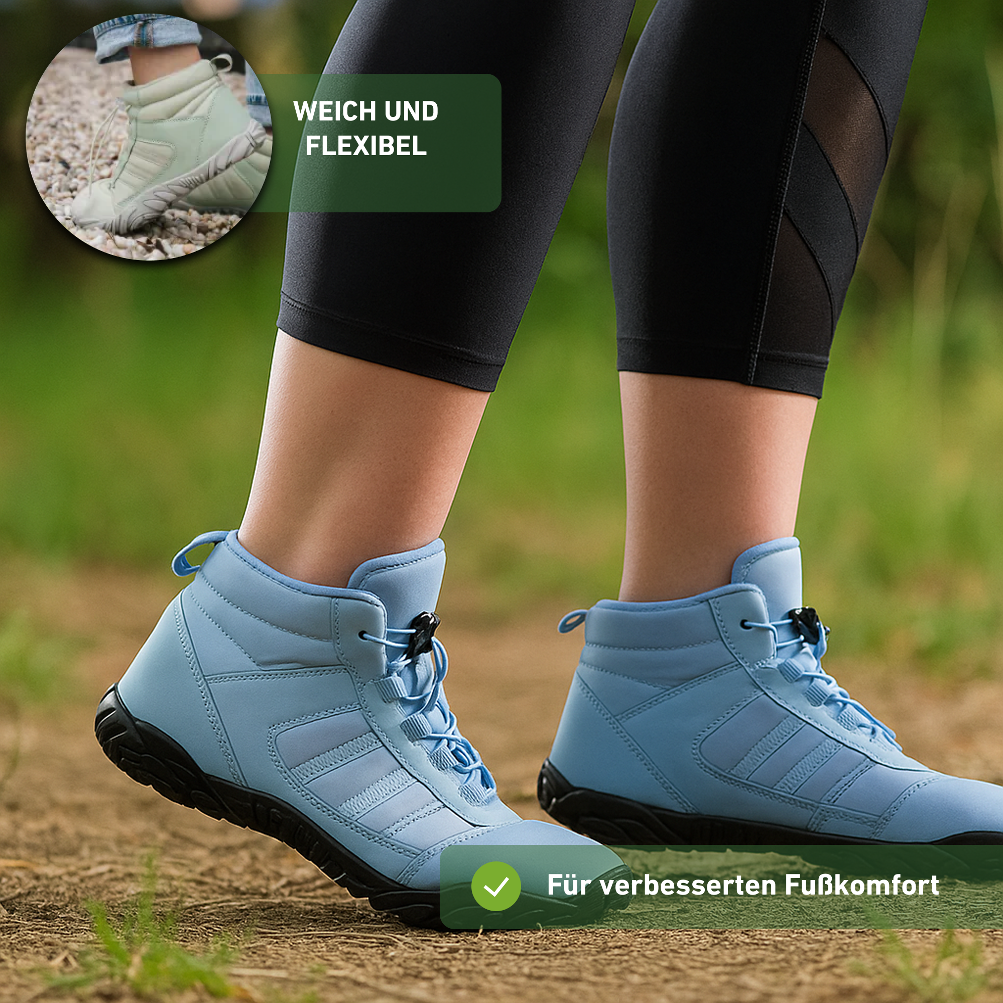 Hypersole ArcticStep - Wasserdichte Grip Barfußschuhe für den Winter