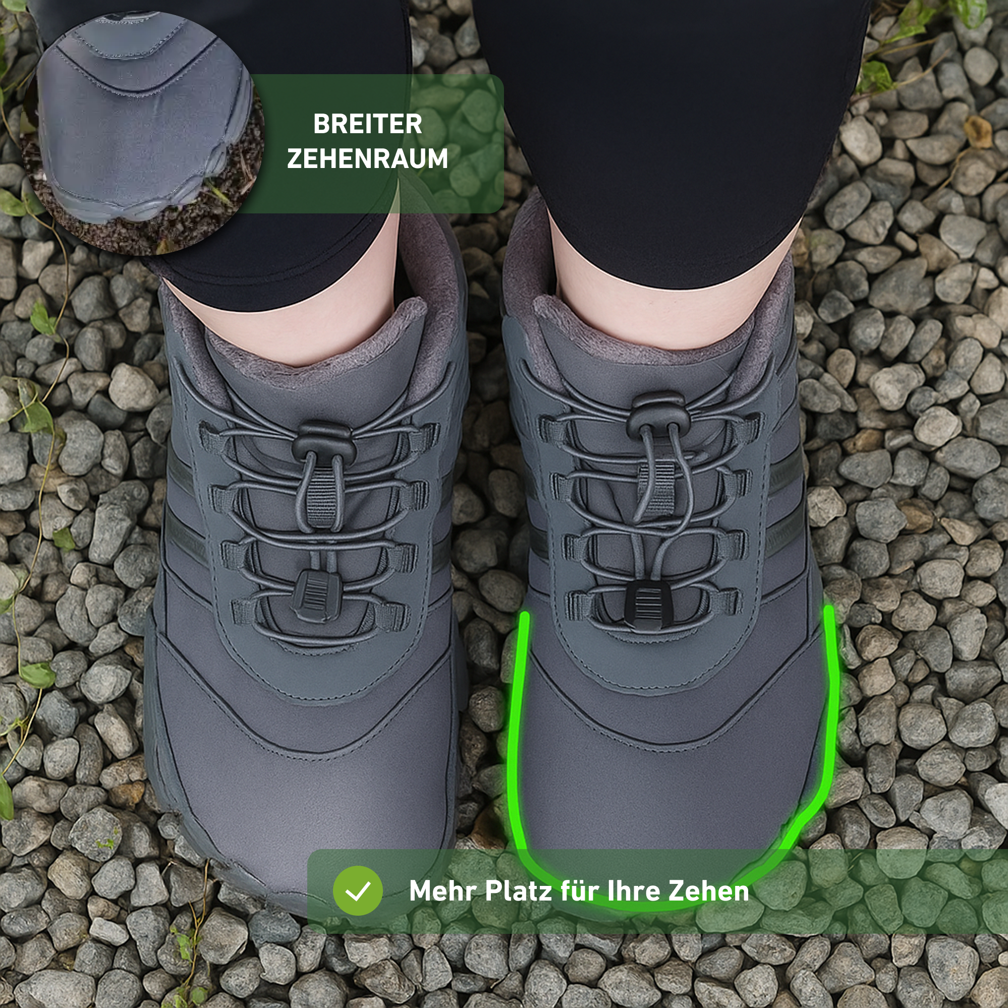 Hypersole ArcticStep - Wasserdichte Grip Barfußschuhe für den Winter
